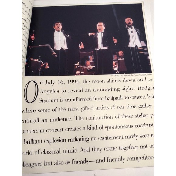 Three Tenors Encore! 1994 PBS Program Jose Carreras Placido Domingo Pavarotti - Picture 4 of 11